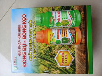 Product Review of PHÂN BÓN CẶP ĐÔI GIẢI PHÁP ĐÒNG BỰ BÔNG KẸO- Giúp đòng to, cứng cây, xanh lá, dày lá, ra rễ mạnh,đẻ nhánh nở bụi to, tăng số lượng hạt, chắc hạt tới cậy - 2 chai 500mlx500ml from T**y A** 1
