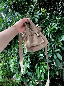 Product Review of Zoe Mini - Túi đeo vai tiện lợi phong cách Nhật Bản [Có thể gấp gọn] Vải trượt nước cao cấp, size Mini from H** 0