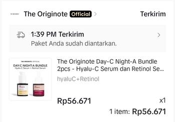 Product Review of The Originote Day-C Night-A Bundle 2pcs - Hyalu-C Serum dan Retinol Serum perawatan anti aging mencerahkan dan mengencangkan kerutan wajah with niacinamide vitamin C from G**a 0