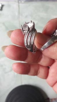 Product Review of Nhẫn bạc Ý 925 mạ vàng trắng nữ  đính đá cao cấp quý phái, sang trọng 5 carat, 2 carat from T**n P**t N**c 0