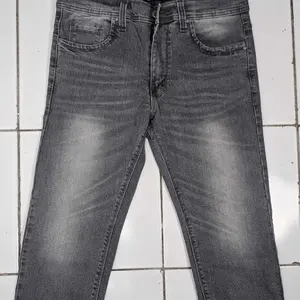 Celana Jeans Slim Fit Black Jazz Panjang Pria Stretch/Melar Original Denimic Nyaman Denim Hitam Fading