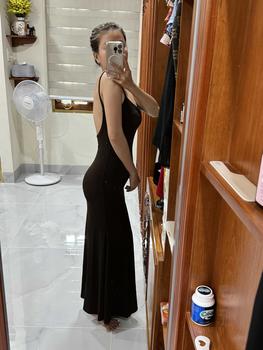 Product Review of D08 - ĐẦM 2S ĐUÔI CÁ THUN LỤA Nữ Dress from H** T**n 2