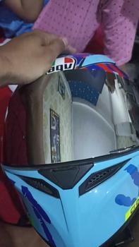 Product Review of Kaca Revo Iridium Visor Lens AGV K3SV K1 K5 K5S AGV Helm Visor Lens helmet motorcycle Sepeda from e**1 0