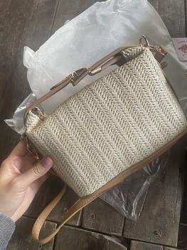 Product Review of Túi Cói Đeo Chéo Thời Trang Hè, Túi Xách Nữ Phong Cách Retro Cực Xinh TC64 from H**n 1