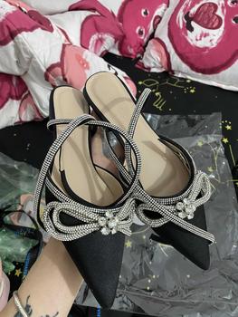 Product Review of Giày nơ xoàn vip 2p HALEY STORE đế bệt nơ đính xoàn mũi nhọn dây xoàn tiểu thư tiệc cưới bền đẹp đi học đi chơi đi làm êm chân from M** ** 0