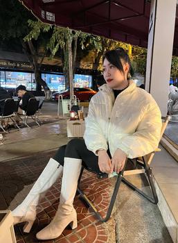 Product Review of Áo Khoác Phao Nữ Dáng Ngắn Croptop Nhồi Bông Cực Ấm Mùa Đông huhu house from L** A** B** ** 0