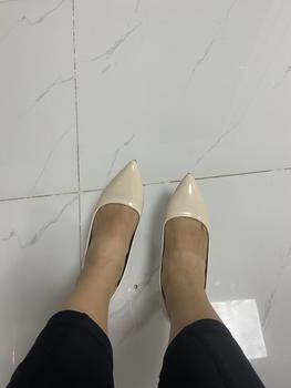 Product Review of Giày Cao Gót Nữ MŨI trơn Giày búp bê mũi nhọn nữ tính cao 5p và 7p - size 35 - size 40 mã Cotron Shoes from D** H**g H** 0