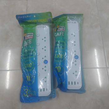 Product Review of ปลั๊กไฟ ปลั๊กพ่วงUSB รางปลั๊กไฟ สายไฟยาว 3M 5M มี5ช่อง 3USB 1TypeC กำลังไฟ2300W วัสดุทน ไฟ750องศา รับกระกัน 1 ปี รับรองมาตรฐานจาก มอก. Power socket from ม**ย 0