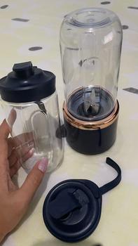 Product Review of TNW KJ4 Juicer Blender 6 Pisau Portable Juicer Cup Pembuat Jus Elektrik 2400mah Rechargeable Mini Mixer Ice Crusher 400ml from ** 1