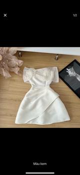 Product Review of Miiu shop - Váy trễ vai đính cườm xếp chéo from T** C**p X**️ 0