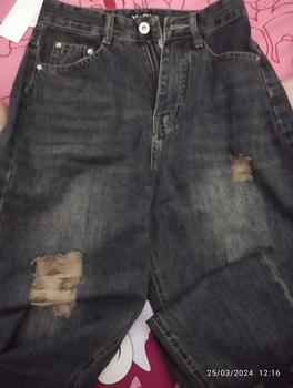Product Review of YURI JEANS - (Vải QCCao Cấp) Quần Jeans Baggy Màu Dơ Bụi Rách Gối Chất Mền Mịn Dài94cm Nữ Pants from Đ** M** 0