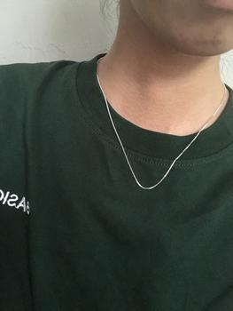 Product Review of Dây chuyền dạng mỳ vuông bạc ý siêu đẹp from H** N** K** 1