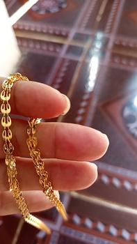 Product Review of Dây chuyên đuôi phụng titan, bản 4 ly, dây dài 50+5cm, khóa tròn, màu chuẩn vàng 18K, không đen gỉ, bền màu, không kị mồ hôi, đeo hằng ngày, phù hợp cho da nhạy cảm. Phụ kiện thời trang. from L**i 0