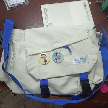 Product Review of กระเป๋า Messenger สำหรับผู้ชาย สไตล์สตรีท Ins สไตล์เครื่องมือ สไตล์ญี่ปุ่น ลำลอง ความจุมาก กระเป๋าสะพายไหล่ ดีไซน์ไม่ซ้ำใคร อินเทรนด์ from 姐**姐 0