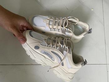 Product Review of giày nam tăng chiều cao 5cm lưới kết hợ da có phản quang sp 2002 Sneaker Cao Su Đế Bằng Shoes from A** D**c S** 2