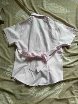 Product Review of Áo SƠ MI CHIẾT EO Buộc Nơ Có Túi Ngực Dành Cho Nữ Phong Cách Hàn Quốc - CE01 from t**g 0