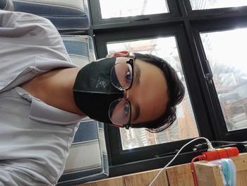 Product Review of Mắt Kính Cận Tròng Kính Đổi Màu Chống Ánh Sáng Xanh  Và Chống Bụi Nam Nữ Nửa Viền Form Clubmaster Siêu Xinh Đủ Độ từ 0-4 Độ D206 from P**n H**g 3