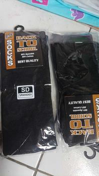 Product Review of TERMURAH KAOS KAKI SEKOLAH SD SMP SMA HITAM POLOS SUDAH PACKING KEMASAN TOSERBA hitam Panjang from j**e 0