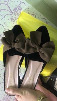 Product Review of Combo 2 đôi giày sục nơ nâu ( tăng 1 sz chân mập ) from K** N**n 0
