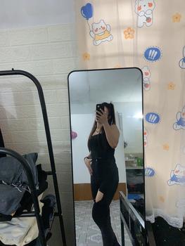 Product Review of Quần jean nữ rách to lưng cao ôm dáng chất vải dày dặn co giãn 4 chiều Pants Women Denim khóa kéo croptop from H**😺 0