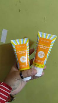 Product Review of [Twin Pack] Azarine Hydramax-C Sunscreen Serum SPF50 PA++++ 40ml Acid Hyaluronic Facial  Berminyak  Wajah  Sunblock from A**a P**i 1