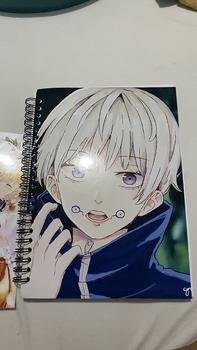 Product Review of notebook / buku catatan / bloknote anime Jujitsu kaisen full colour murah limited ukuran A6 dan A5 from B** 0