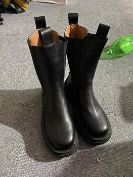 Product Review of bốt cổ lửng HUƠU CAO CỔ 22CM Nữ Shoes GiàY Boot Cổ Cao Mã 812 from T**️ 0