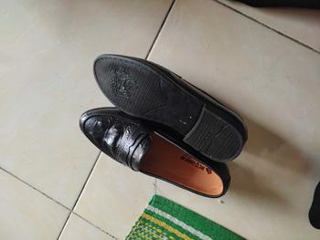 Product Review of Giày da nam công sở da bò tấm in vân - giày lười da bò bh 12 tháng Shoes from l**8 0