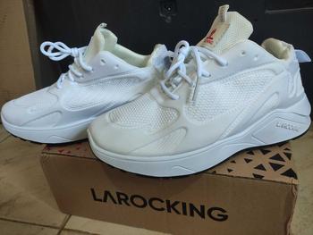 Product Review of Sepatu Sneakers Running Larocking Vetro Putih Polos dengan Teknologi Injection Outsole - Unisex - Outdoor from K** C**m 0