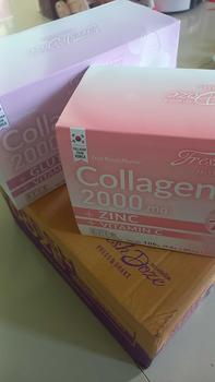 Product Review of [แพ็ค 60 ชิ้น สูตรบูสต์ผิวใส] ผงชงดื่ม Fresh Doze เฟรชโดส กลิ่นองุ่นเคียวโฮ + กลิ่นฟรุ๊ตพั้นช์ from M**Y 1