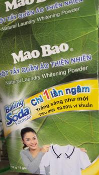 Product Review of Bột tẩy quần áo thiên nhiên Baking Soda Mao Bao 12g x 5 gói, tẩy Làm Sạch quần áo trắng, chăn ga, không gây kích ứng da from t**g k**t 0