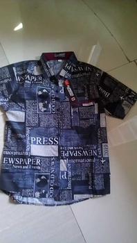 Product Review of Baju Kemeja Anak Motif Koran Usia 1 Tahun- 12 Tahun Terbaru laki-laki katun Perempuan from l**u 0