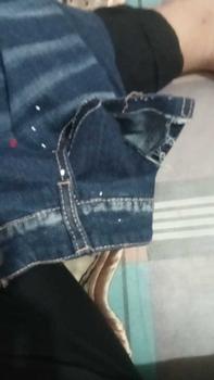 Product Review of Quần jean nam xanh dài thêu lá phông đỏ bản 4 cúc Pants Menswear Có Túi from m**😴 0