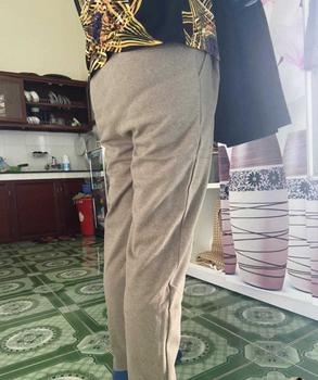 Product Review of (Dạ Tăm BIGSIZE 80KG) Quần Baggy Dạ Tăm Dày Dặn Big Size - Quần dạ thu đông dáng baggy công sở có 2 túi trước chất dạ tăm dày dặn ấm Nữ Women Thun Pants  thanh lịch quần dài from Q**i 0