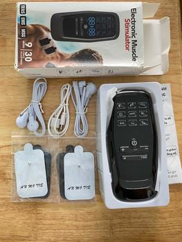 Product Review of Máy mát xa mini - massage cổ vai gáy, tay,  chân, lưng, bụng - 2 giắc kết nối miếng dán - 4 miếng dán mát xa - máy massage from J** L** 1