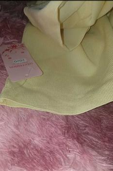Product Review of Lulu Fashion Elegant Classic Lady Basic High Neck Lantern Puff Soft Knitting Womenswear Short Sleeves Blouse Comfort Knitwear Tops K2020 from b**g 1