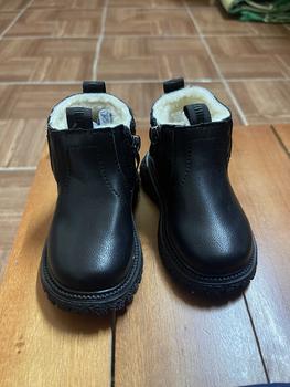 Product Review of Bốt Thoải Mái Cho Bé, Bốt Thiết Kế Khóa Kéo Bên Hông Đơn Giản Cho Trẻ Sơ Sinh, Thời Trang Mùa Thu Đông Thường Ngày, Bốt Phong Cách Anh Cho Trẻ Sơ Sinh, Bốt Lót Lông Cừu Ấm Áp Chống Trượt Kem Cao Su Sandal from ** ** ** ** ** ♥** 1