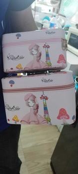 Product Review of BEU051 กระเป๋าเครื่องสำอาง มี 3 sizeให้เลือก วัสดุผ้า PUกันน้ำ มีหูหิ้วซิปอย่างดีกล่องเก็บเครื่องสำอางกันน้ำ กระเป๋าเดินทาง from 🍒**💞 0