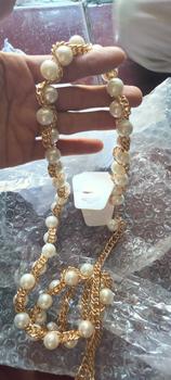 Product Review of Belt Rantai Mutiara Gold Gesper Fashion Wanita Silver Ikat Pinggang Gamis Rantai Model Kait from @**i 8** 1