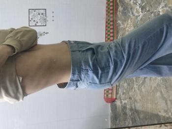 Product Review of M4 - GuZ Club - Quần Jeans dài Wash cạp cao ống rộng tôn dáng form unisex nam nữ có túi Mensswear Menswear Pants from R**n 1