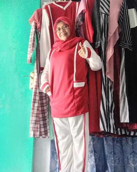 Product Review of LM 17561-17569 Baju Setelan Wanita TUNIK MUSLIMAH SET JUMBO Tunic Bahan Babyterry Premium Big Size XL-XXXL from e**6 0