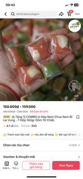 Product Review of [6 Tặng 1] COMBO 6 Hộp Nem Chua Nem Bì Lai Vung - 1 Hộp 160gr Gồm 10 Chiếc from p**k 2