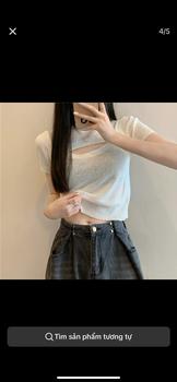 Product Review of Áo Len Dệt Kim Giả Hai Lớp, Thiết Kế Độc Đáo Sang Trọng Khoét Lỗ Áo Phông Ngắn Tay, Áo Ngắn Cô Gái Nóng Bỏng Mùa Hè, Phong Cách Instagram, Dành Cho Nữ, Bán Chạy Top Women Top Women from _**_ 0