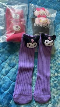 Product Review of Tất vớ Cao Cổ Kuromi Cho Bé Gái 3-12 Tuổi Tất Trẻ Em 100% Cotton Xuất Nhật Siêu Mềm Mịn PK221 from l**n 0