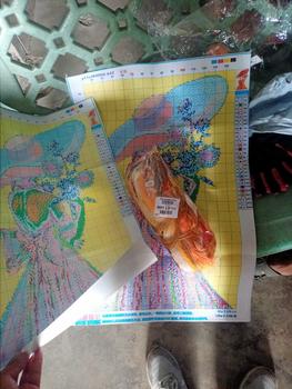 Product Review of 11CT DIY Sunflower Girl Canvas Cross Stitch Set Printed Full Embroidery Art from a**e 1