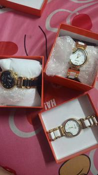 Product Review of Đồng Hồ Nữ GS Đá Ceramic 2 Màu Lựa Chọn: Đá Đen, Đá Trắng Women Titan Đeo Tay Watch Voi from K**a Đ**g 0