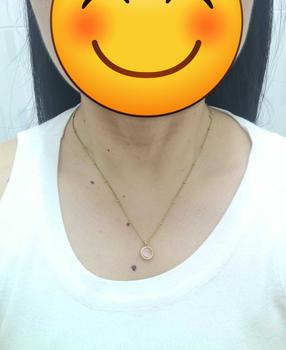 Product Review of (นุ่นวง) Limited สร้อย“ตาแมวชมพู” สแตนเลส (ความยาว 40-45 cm.) from A**t 2