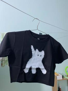 Product Review of ÁO THUN TAY DÀI NỮ PHONG CÁCH UZZANG DỄ THƯƠNG FREESIZE 70 KG TD240901 Women Top Cổ Tròn Nhung Voan from K**n 1