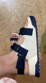 Product Review of Giày Sandal Nữ S1 2 Quai Ngang Màu Be Phối Xanh Đậm Siêu Nhẹ Siêu Bền Siêu Dễ Thương - Tặng kèm vớ DéP Shoes from s**e 1
