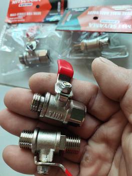Product Review of [Combo 2Cái] Van khoá (van bi) 2 đầu răng ngoài Inox loại lớn mitsuyama - dùng cho đầu xịt ren 13.8mm dùng cho đầu xịt, máy nén from T**0 0